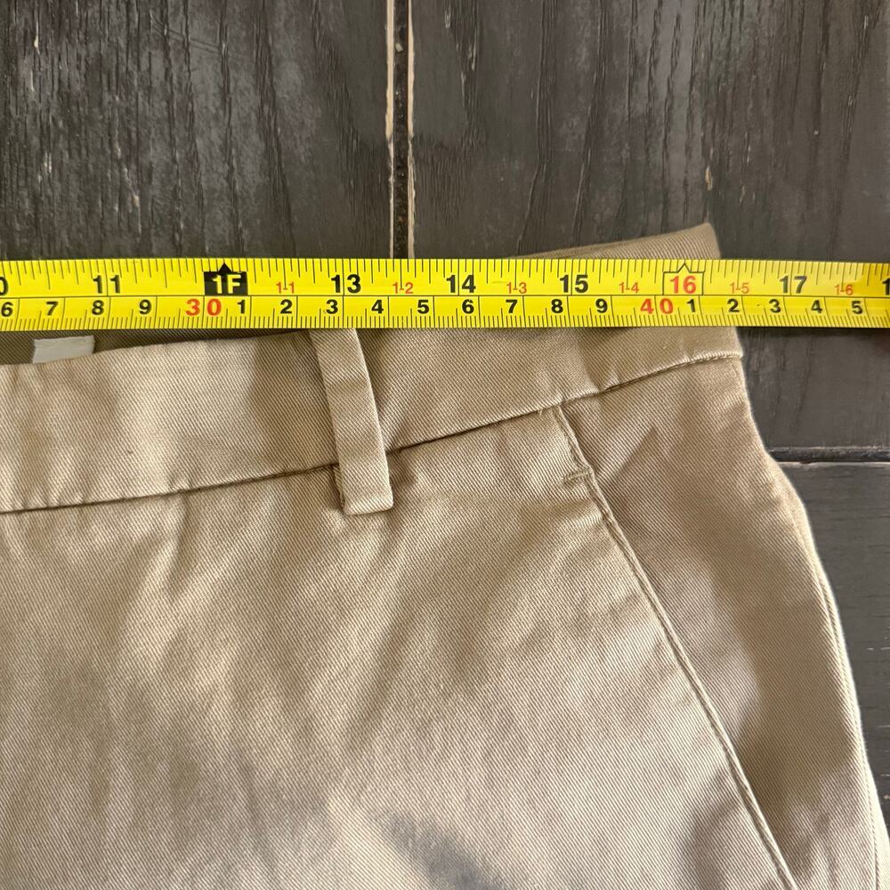 Vince Italian Stretch-Cotton Chino Short, Khaki, 8 - Picture 8 of 9